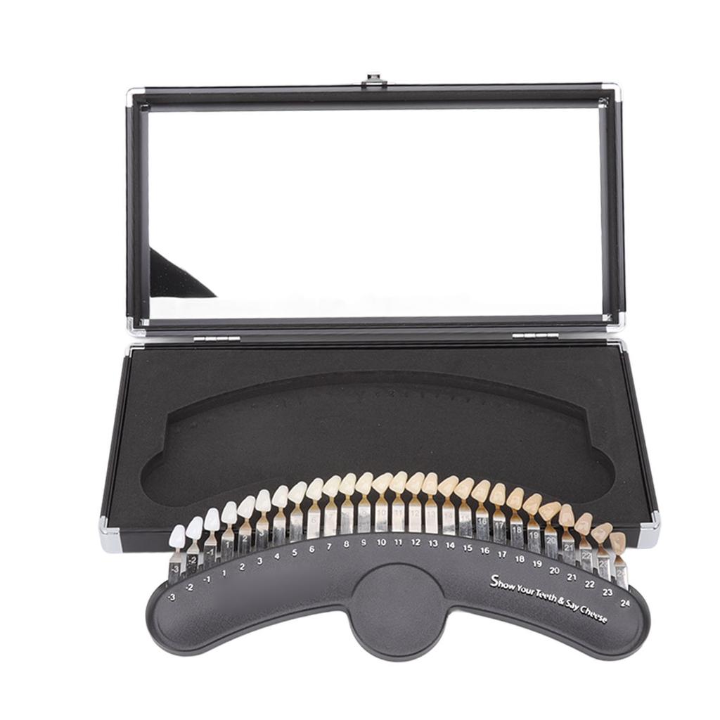 Teeth Whitening Shade Guide 27 Colors Professional Box Teeth Contrast Teeth Shade Chart Color