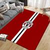 Manchester United2 Flannel Pattern Square Carpet,Area Rug,Carpet Rug for Living Room Bedroom Sofa Playroom Decor,Non-slip Floor Mat
