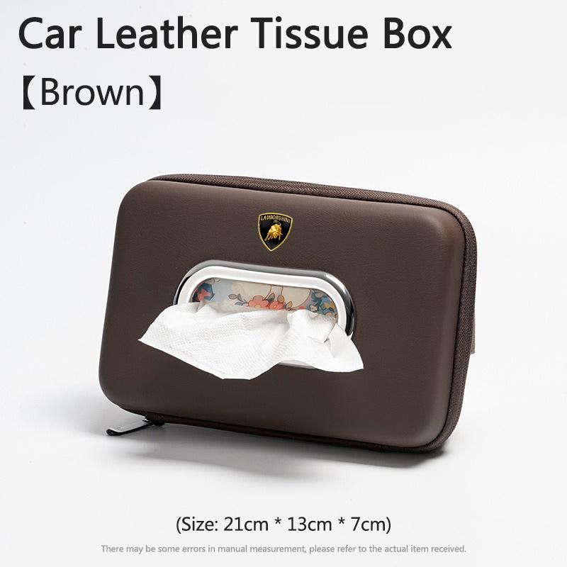 Car 3D stereoscopic tissue box seat backrest Sun visor tissue box For Lamborghini Urus Huracan Aventador Premium Keyring PP49
