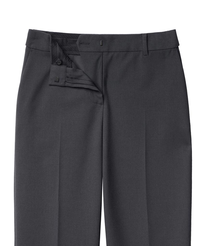 MUSINSA STANDARD WOMAN Women'S Lightweight Straight Hidden Banding Slacks [Gray]