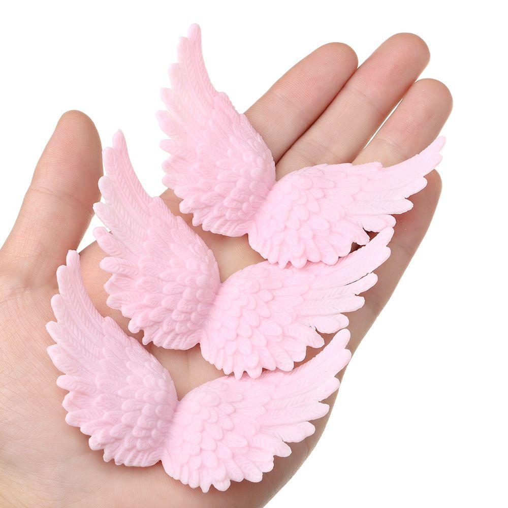 Happy Birthday Christmas Tree Ornaments Plastic Angel Wings Xmas Party Decoration Cake Decor
