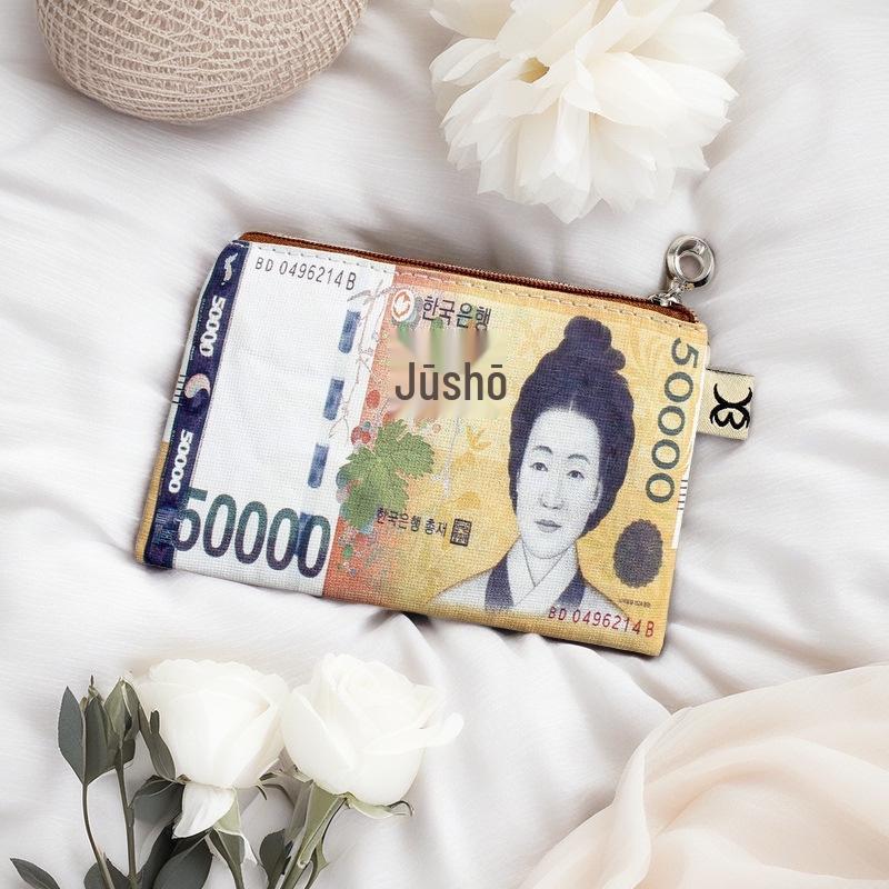 Канвасовый кошелек для монет и держатель для карт: Мешок для хранения красных конвертов и кабелей данных - Креативная идея для подарка