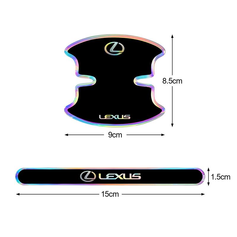 Laser Car Door Handle Bowl Corner Scratch Protective Sticker for Lexus ES300 RX330 RX300 GS300 IS250 IS200 CT200h IS300 NX RX LX
