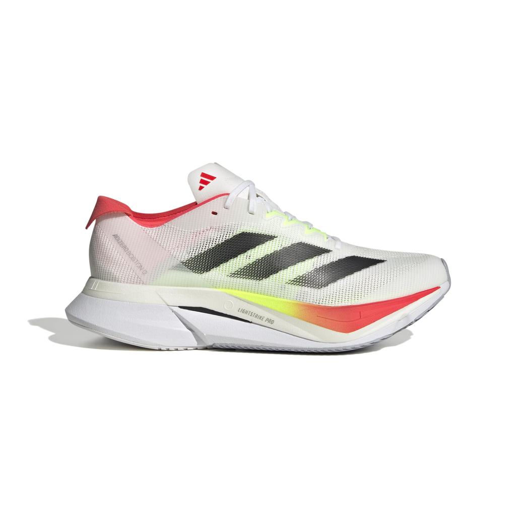 Кроссовки для бега Adidas Adizero Boston 12 MDF82 Красный обувной см Женские Белый/Основной черный/Прозрачный (JQ2554) 24,0