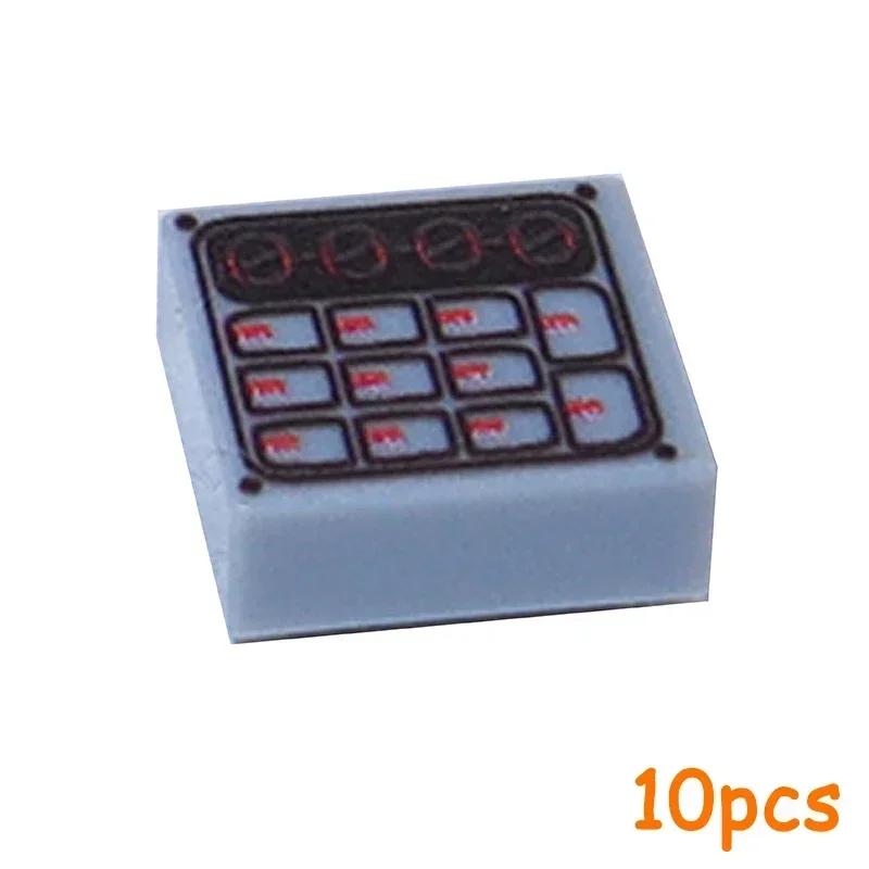 Non-Toxic Moc Printed Gauges Controls Center Radar Screen Keypad Letters Numbers Food Wood Grain Gold Silver Bricks Dollar Building Blocks
