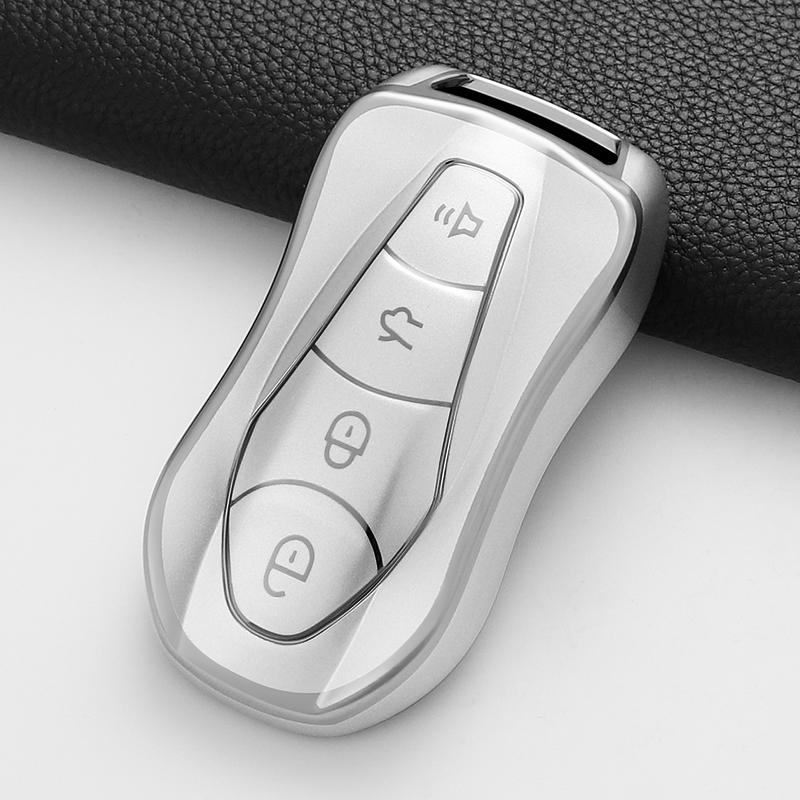 Мягкий чехол-оболочка из ТПУ для брелока автомобильного ключа для Geely Azkarra Tugella Fy11 Atlas Pro New Emgrand Gs X6 Suv Ec7 Аксессуары