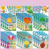 Adorable Childrens Spring Story Cartoon Stickers For Interactive Learning Activities