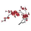 Cherry Blossom Iron-On Patch Blossom Plum Applique Patch Embroidered Flower Vines DIY Trim for Jeans Garment Women Clothing Jacket Backpack