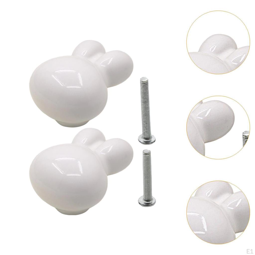 Мини-фигурка кролика ручка ящика скульптура животного керамическая ручка дверного шкафа для дома