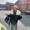 Womens Short Puffer Coat With Oversized Faux Fur Collar Warm Winter Jacket Petite Women Stylish Chic Outerwear In Black