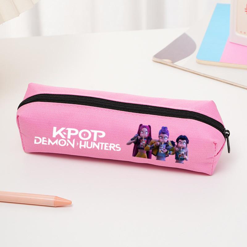 Мультянальный пенал 'Девушка-охотница на демонов K-pop' - Сумка для канцелярских принадлежностей из Оксфордской ткани для учеников начальной школы