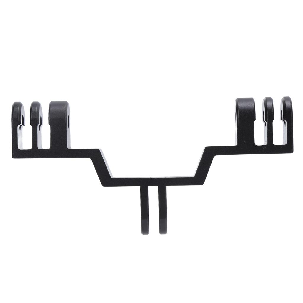 Dual Twin Head Motion Camera Mount Adapter Double Stand Adapter Bracket Aluminum Alloy for GoPro