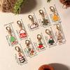 1 шт. Эмалированная декоративная клипса для рюкзака для ключей, для вечеринки, из сплава, подвески для сумки, рождественский брелок, подарки, кошелек для хранения, эстетика