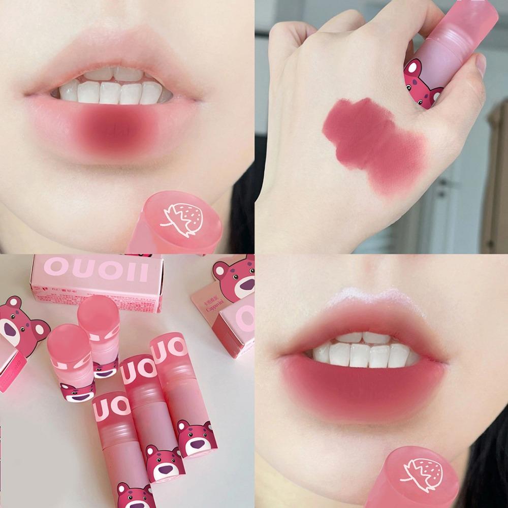 Little Bear Sweet Lip Gloss Lip Mud Nude Matte Chocolate Lipstick Красный оттенок для губ Глазурь Корейская водостойкая стойкая косметика для макияжа