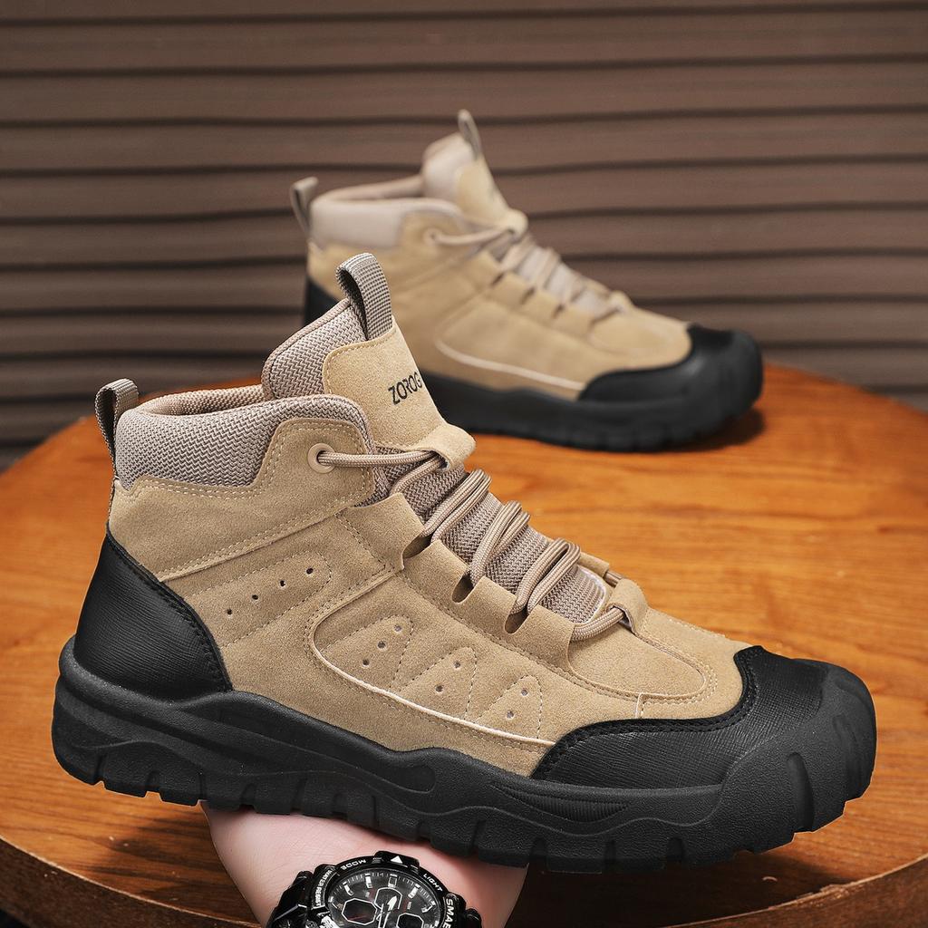 TUINANLE Мужские походные ботинки для активного отдыха, кемпинга, альпинизма, треккинговые кроссовки для мужчин, повседневные ботинки с высоким берцем
