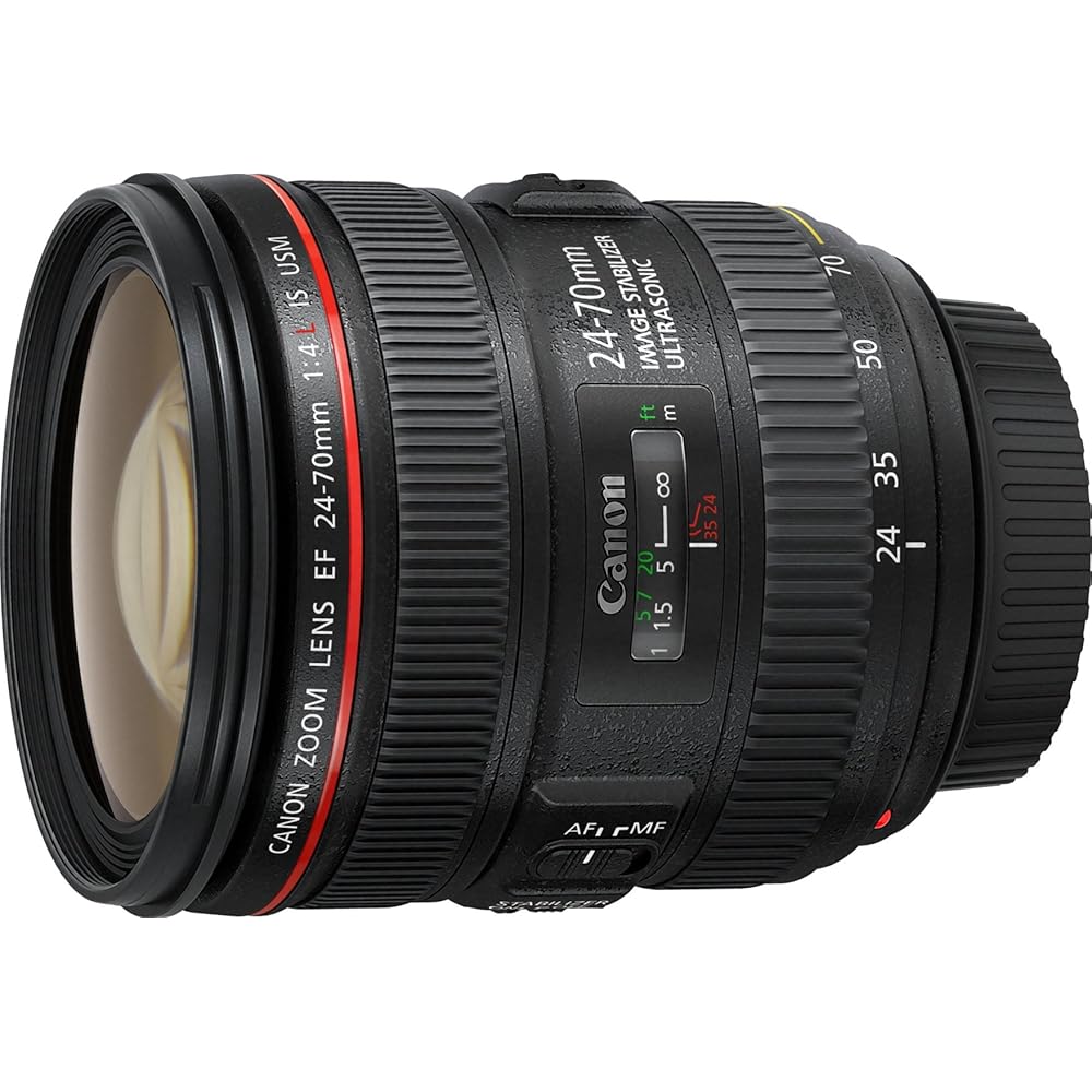 Стандартный зум-объектив Canon EF24-70mm F4 L IS USM, совместимый с полнокадровыми камерами