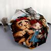 The Wizard of Oz Print Automatic Umbrella, 8 Rib Iron Frame, Plastic Handle, Suitable for Outdoor Travel &Daily , Ideal Gift
