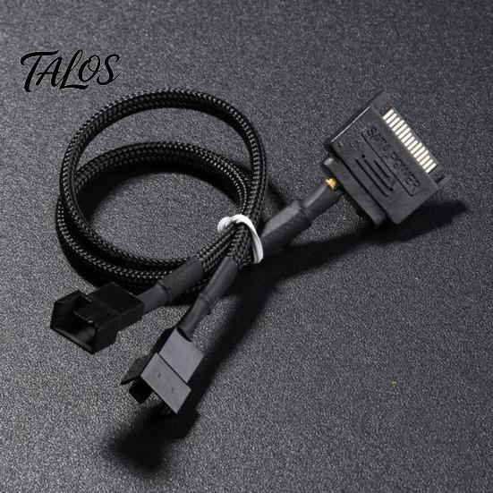 SATA 15Pin на 2-сторонний 3-контактный 4-контактный адаптер питания для вентилятора компьютера, удлинительный кабель