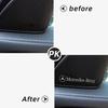 GLC  4pcs 3D aluminum speaker stereo speaker badge emblem Sticker for Mercedes Benz B/C/E/S Class A Class C200L GLC GLK CLA GLA
