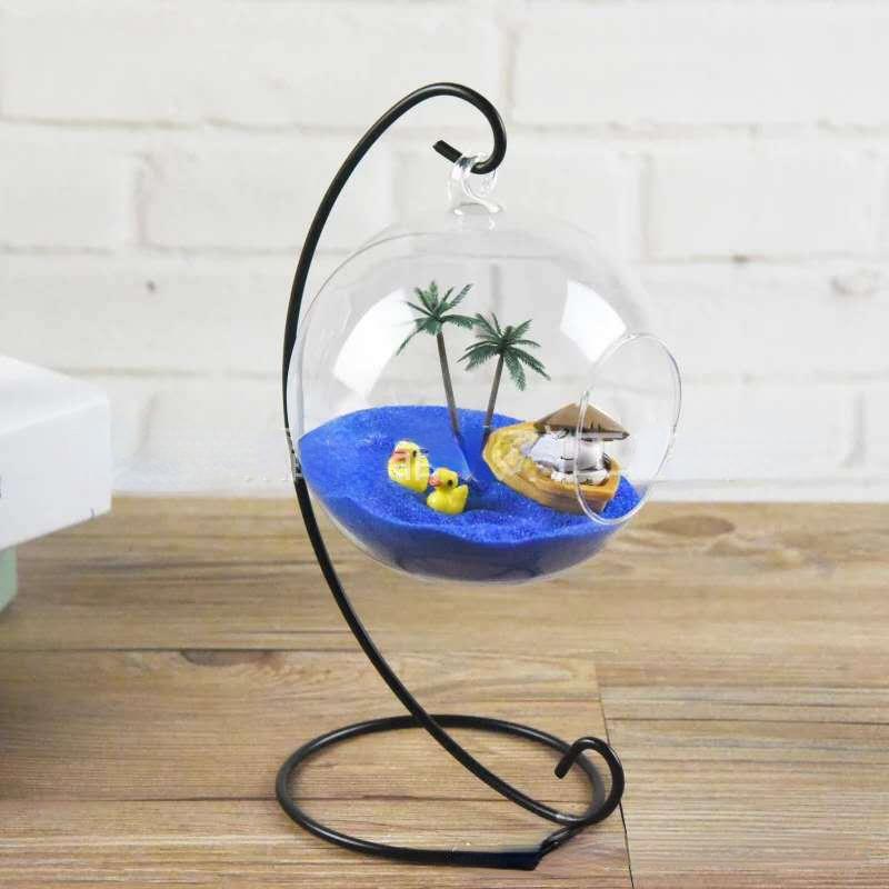 Настенный шар, стеклянная ваза, террариум, гидропонное растение, декоративная бутылка, микроландшафт, стеклянный домашний декор, подсвечник своими руками