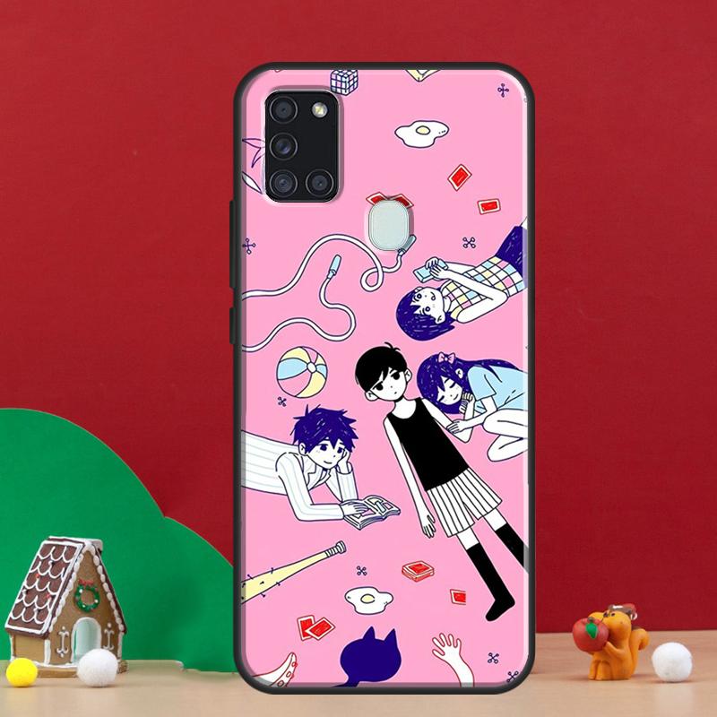 Обложка игры Omori для Samsung Galaxy A54 A34 A14 A32 A12 A22 A52 A72 A13 A33 A53 A50 A52S A51 A71 Задний чехол