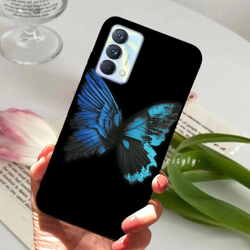Для чехла Realme GT Master Case Edition Животные Мультфильмы Мягкий Силикон Funda для Телефона Realme GT Master Explorer Чехол Черный Coque