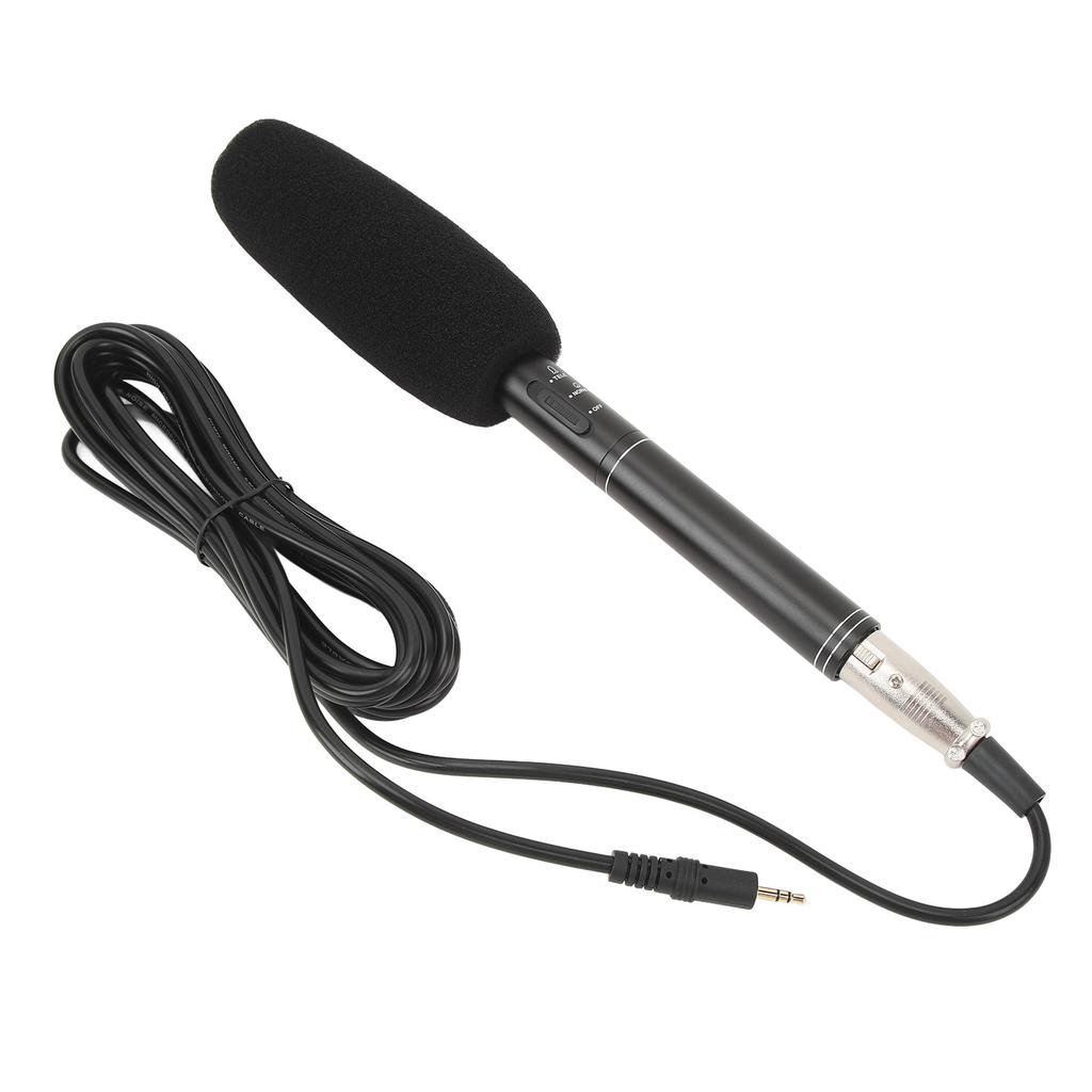 XLR Shotgun Condenser Microphone Professional Cardioid Mini Shotgun Condenser Mic Television News