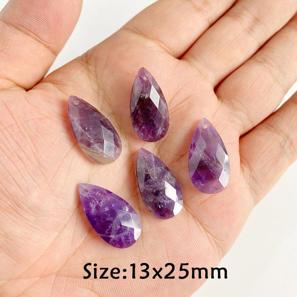 2 шт. подвеска из натурального камня аметисты нерегулярные фиолетовые кварцевые хрустальные бусины подвески для изготовления ювелирных изделий своими руками аксессуары для ожерелий