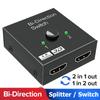 4K Switcher 2 in 1 out HDMI-compatible Adapter Converter Switch Bi-Direction 2.0 Splitter 1x2/2x1 for TV Box PS4 Pro/4/3
