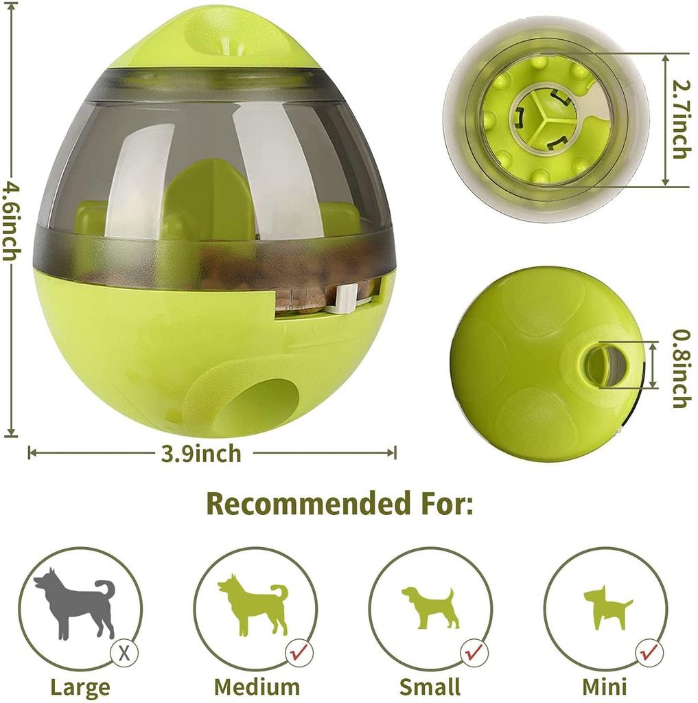 Dog Treat Ball IQ Treat Dispensing Cat Toys Interactive Food Puzzles Ball for Dogs Pet Slow Feeder Ball Puppy Treat Dispenser