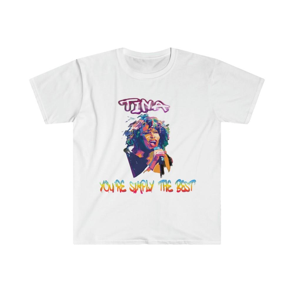 Unisex Soft Cotton T-Shirt. Tina Turner. Simply the best Unisex T-Shirt