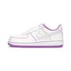 Force 1 PS Contrast Stitch - Fuchsia Glow Kids кроссовки белые гипер-розовые DC9672-110