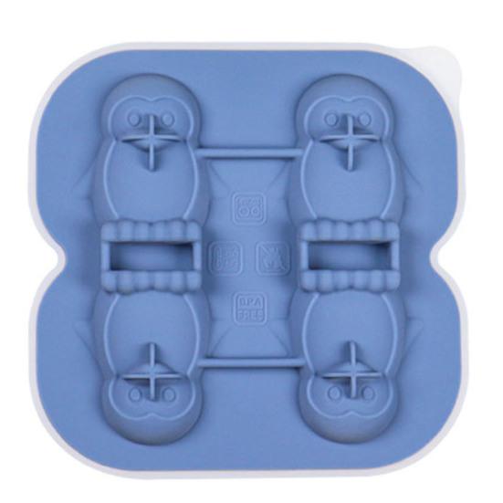 Penguin Shape Ice Tray Mold Non-stick Reusable Ice Cubes Silicone Whiskey Ice Penguin Mold Kitchen Accessory