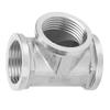 Тройник из нержавеющей стали 304 с резьбовым соединением для промышленных труб, полки для труб, бытового инструмента 1 дюйм x 1 дюйм x