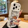 Phone case: 2D flat design, suitable for iPhone 18 17 16 15 14 13 Pro protective case, cute little ghost, perfect holiday gift for Christmas and Hallo