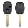 Black 2 Buttons Replacement Key Case Shell Keyless Remote Fob Uncut Blade Fix Master for Honda
