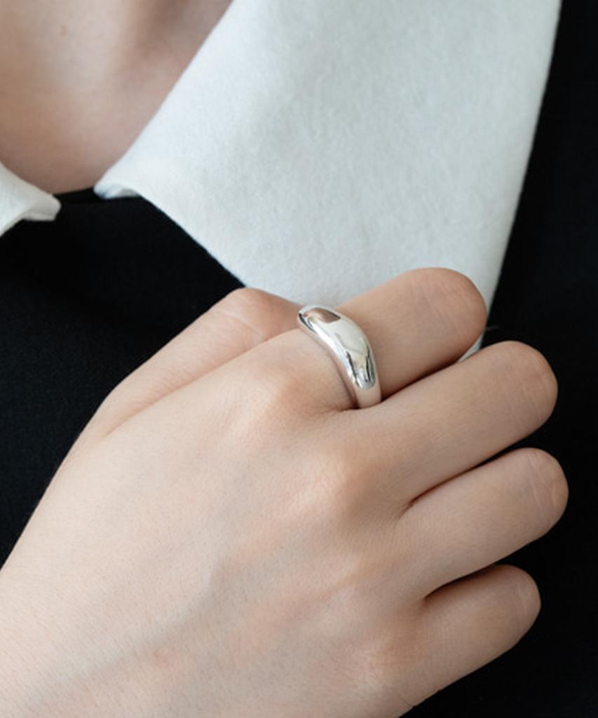 Alleun Silver 925 Gomaru Bold Thumb Silver Rings Couple