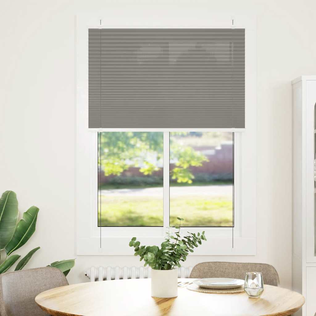 Pleated Blind Anthracite 95 x 100 cm Fabric Width 94.4 cm Polyester
