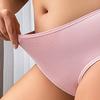 Женские трусы с высокой талией, мягкое, полностью закрывающее хлопковое нижнее белье, женские бесшовные эластичные трусики для повседневной носки