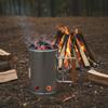 With Handle BBQ Carbon Barrel Stainless Steel Barbecue Stove Ignition Cylinder  Outdoor