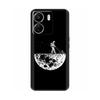 Чехол для Xiaomi Poco C65 Милый Роскошный Расписной Задний Чехол Мягкий Черный Силиконовый Чехол для Телефона Для Xiaomi Poco C65 PocoC65 Fundas Бампер