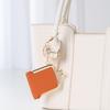 PU Leather Leather Jewelry Bag Multicolored Small Item Bag Soft Kiss Lock Coin Purse  Ring