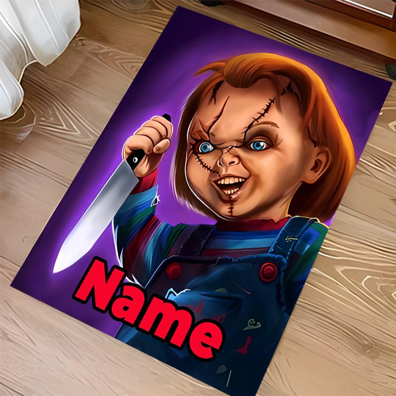 Custom personalization Chucky Print Area Rug - Soft, Washable Non-Slip Indoor Mat,Living Room,Home&Office Decorative Rug