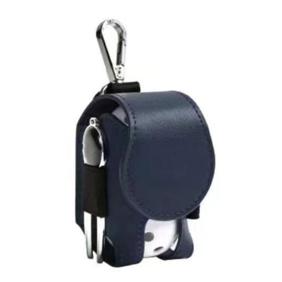 Golf Ball Waist Bag with Clip Waterproof Faux Leather Golf Ball Tee Tools Accessories Organizer Pouch Holder Men Women Golf Enthusiasts Gift