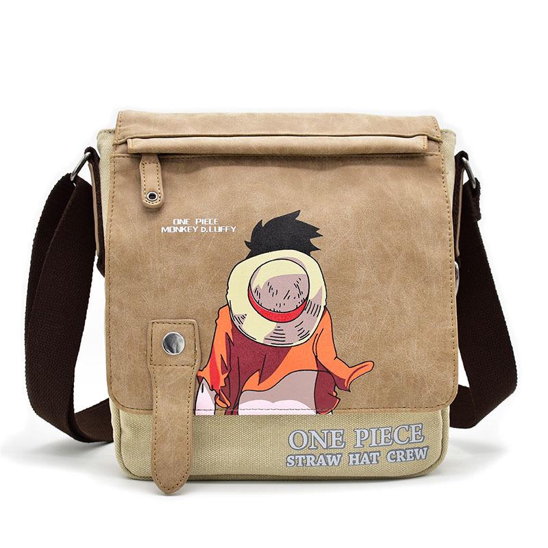 Anime Canvas Shoulder Bag - Demon Slayer & One Piece
