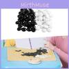 Multifunctional Wooden Game Accessories With Elegant Black And White Game Pieces