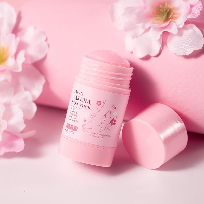Japan Sakura Foot Heel Stick, Heel Balm for Dry Cracked, Deeply Moisturize & Soften Feets for Hands, Heels, Elbows, Knees and More
