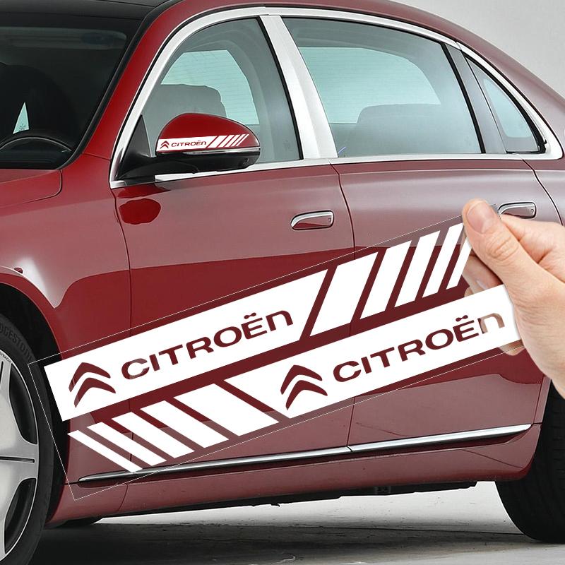 2 шт. 3D наклейки на зеркало заднего вида автомобиля, виниловая пленка, декали, стайлинг для Citroen C1 C3 C4 Grand Picasso C4L C5 C6 C8 VTS Aircross