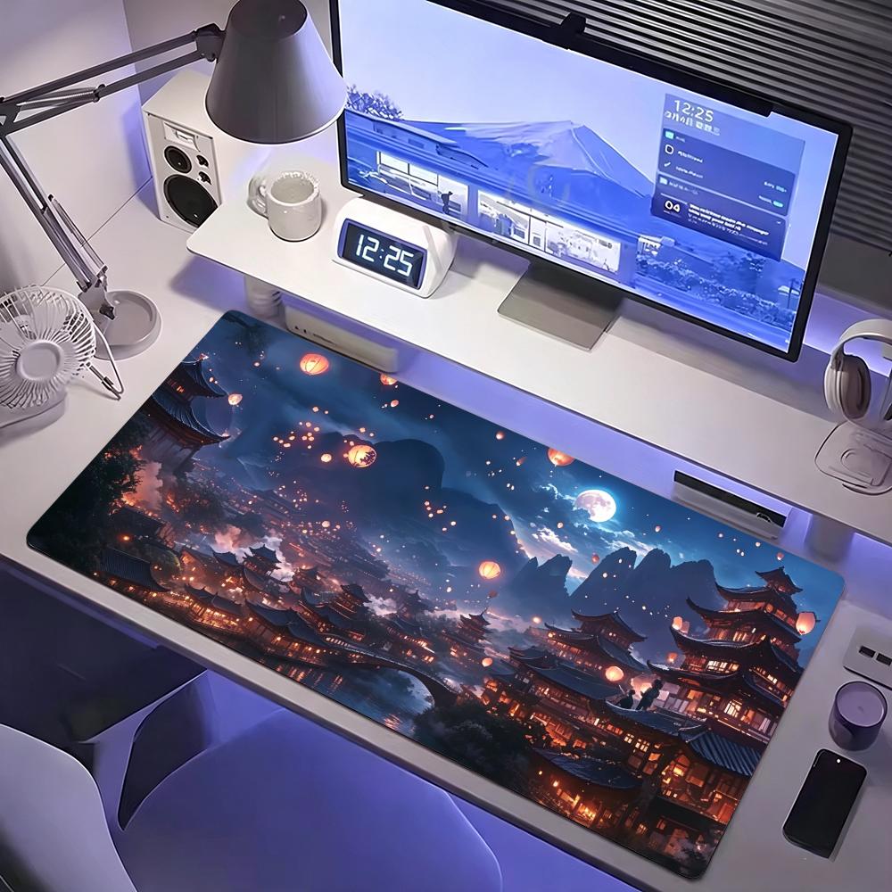 Ink wash painting Mouse Pad Gamer Mousepads Big Gaming Mousepad XXL Mouse Mat Large Keyboard Mat Desk Pad For Computer Laptop