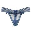 Эротические трусики японские Pure Desire Sheer Spliced Hollow Stripes Sweet Bow Knot Perspective Mesh Sexy G-strings Panties Underwear